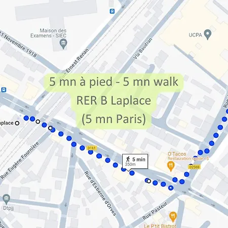Disponible - Maison Entiere Renovee - Matelas Emma - Rerb, 5mn Paris - Parking Rue Gratuit - Matelas Emma - 6 Pers - 2 Terrasses * ארקואיל